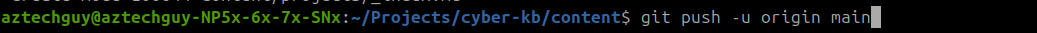 Git push
